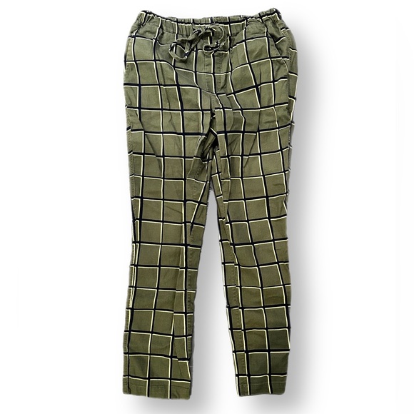 Wildfang Olive Green Plaid Pants - Picture 1 of 4